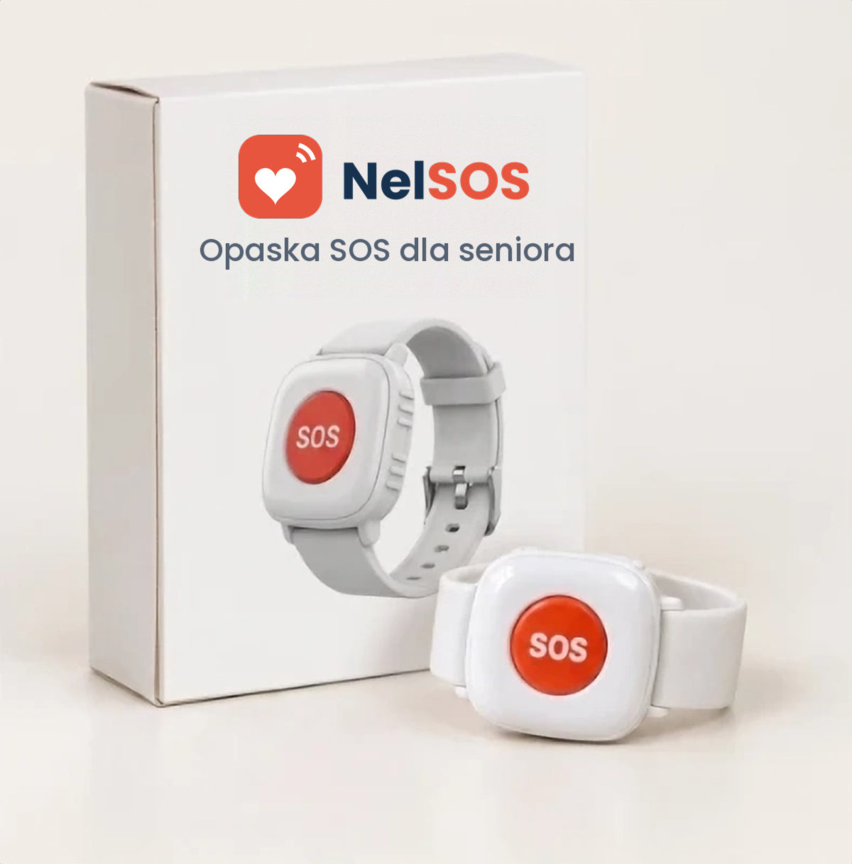 NelSOS – opaska alarmowa dla seniora z przyciskiem SOS